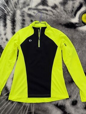 Pearl Izumi Neon Yellow Cycling Top with Black Logo